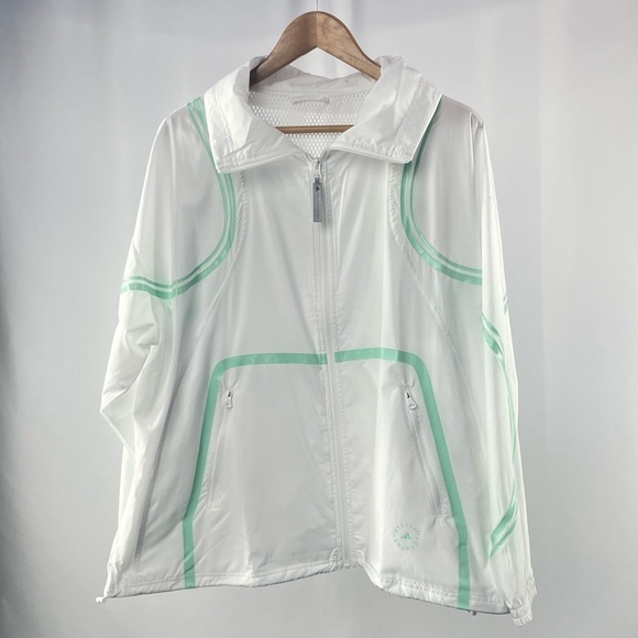 NWT adidas by Stella‎ McCartney Full Zip Jacket in White Size Small - Picture 4 of 13